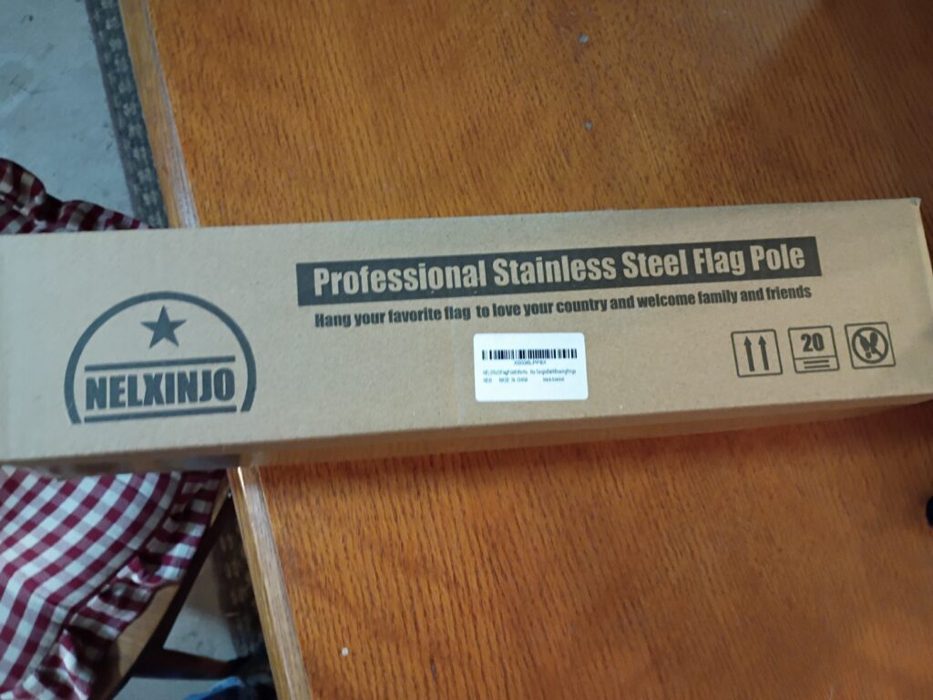 NEW – NELXINJO 6 ft Stainless Steel Flag Pole Kit (Black)